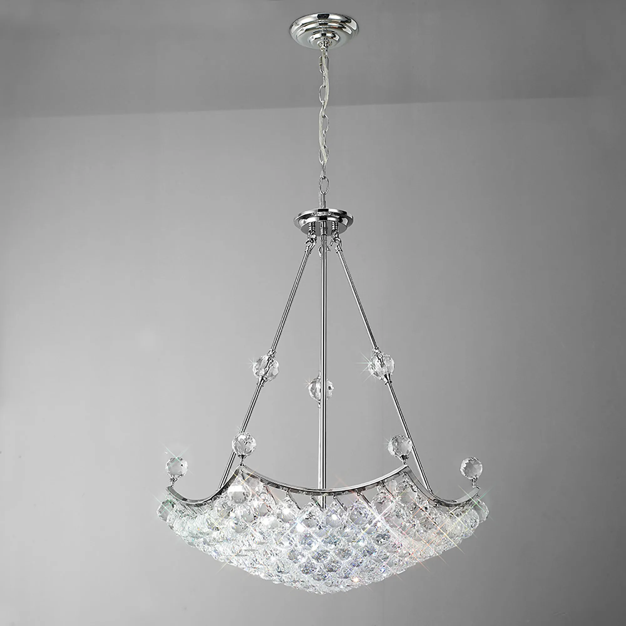 Cesto Crystal Ceiling Lights Diyas Statement Crystal Fittings
